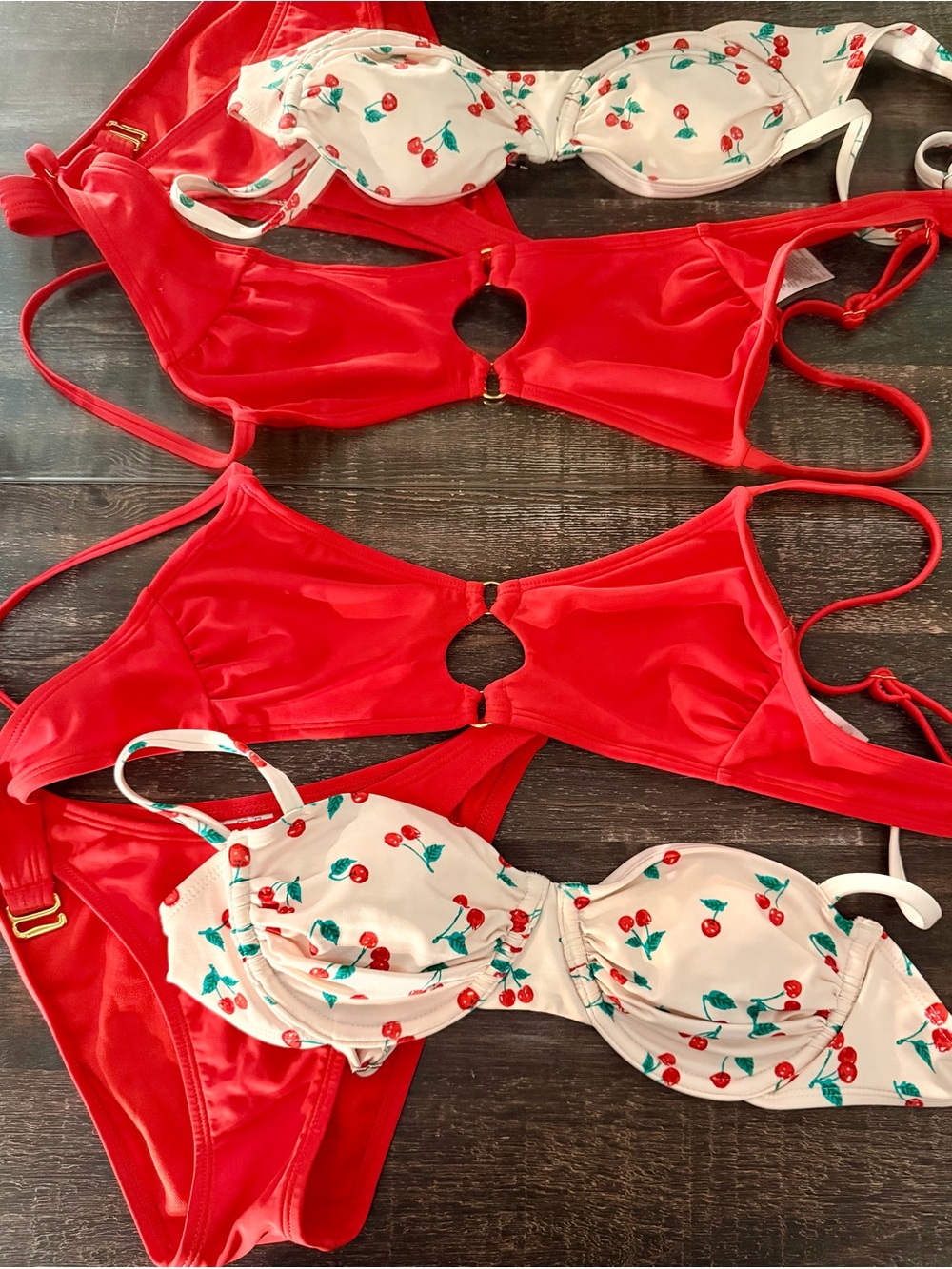 wild fable 3 Piece Red Bikini Set 🍒